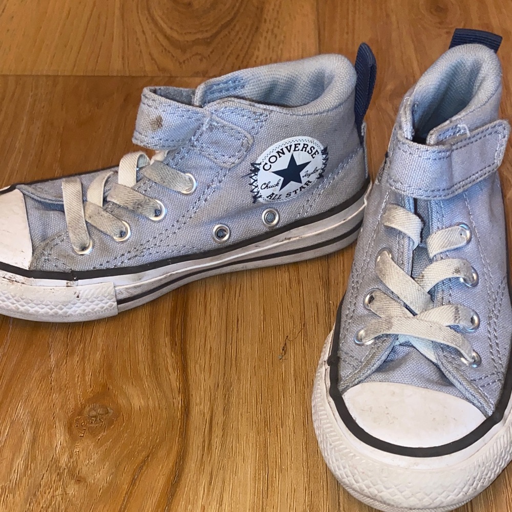 Converse Kids Light Blue High Top Sneakers